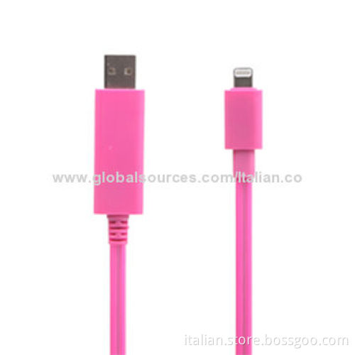 LED Visible Lighting Cable for iPhone 5/5S, CE and RoHS Marks